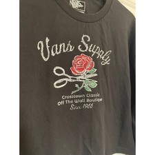 Womens S VansCropped Long Sleeve T-Shirt Top ...