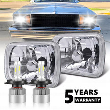 Pair 5x7 7x6 Led Headlights Hi-lo Sealed Beam For Jeep Cherokee Xj 1984-2001