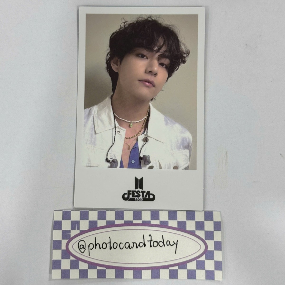 BTS FESTA 2025 POB BENEFITS 100K WON PHOTOCARD OFFICIAL JUNGKOOK V
