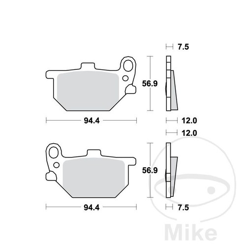 Plaquettes De Frein Avant Pour Yamaha XV 750 Virago (1994-1997) - Marque RBMAX, Neuves