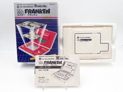 Mr. Franken LCD Solar Power Double Panel Handheld Electronic 1982 Bandai Japan