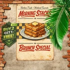 Pancake Breakfast Vintage Kitchen Wall Decor 8x12 Metal Tin Sign