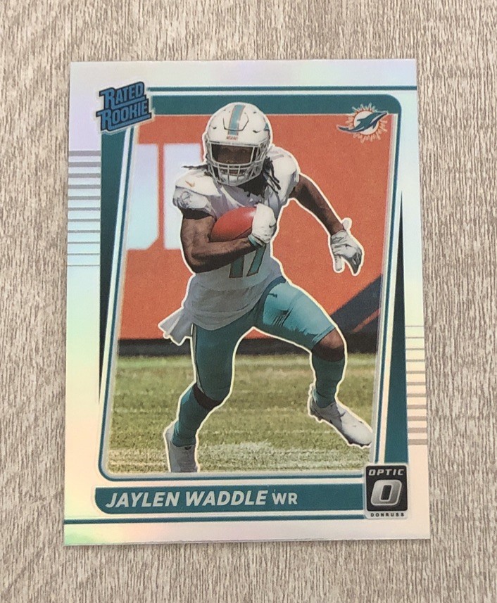 2021 Panini Donruss Optic - Rated Rookie Jaylen Waddle #208 Holo Prizm (RC)