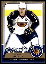 2008-09 O-Pee-Chee #17 Slava Kozlov Atlanta Thrashers Hockey Card