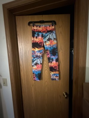 No Boundaries Tropical Sunset Print Leggings Size S (3-5)