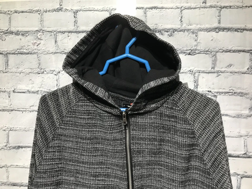 AIRWALK, Men S, Gray/Black 1/2 Zip Long Sleeve Knit Sweater Pullover Hoodie - Image 3 of 4