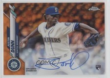 2020 Topps Chrome Rookie Orange Wave Refractor 7/25 Justin Dunn #RA-JD Auto 8k4