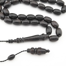 Original Real Ebony Tasbih, 33 Beads Islamic prayer beads, misbah 202089