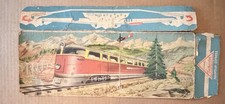1950s Technofix US Zone Germany Wind-Up Tram Car Mountain Scene Track Set