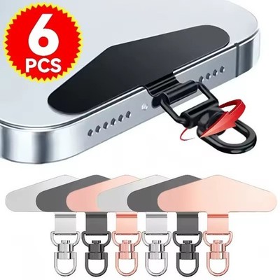 Universal Ersatz Stecker Anti-Verloren Telefon Schlüsselband Halteband Lasche Metall Karte