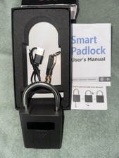 eLink Smart Heavy Duty Fingerprint Padlock with Key Backup Waterproof Bluetooth