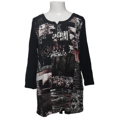 Laura T. Classic, Top, Größe: M, Schwarz/Grau/Weiß, Print, Damen #S7d