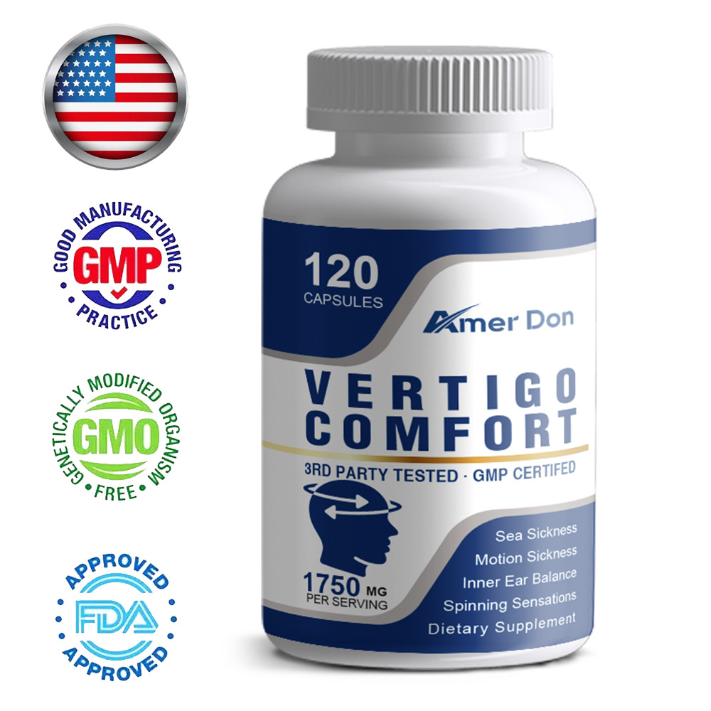 Vertigo Comfort Capsules 1750mg - Inner Ear Balance - Motion Sickness, Dizzines