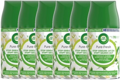 Air Wick Freshmatic Max Weiße Freesien-Nachfüllflasche 250 ml, 6 Stück
