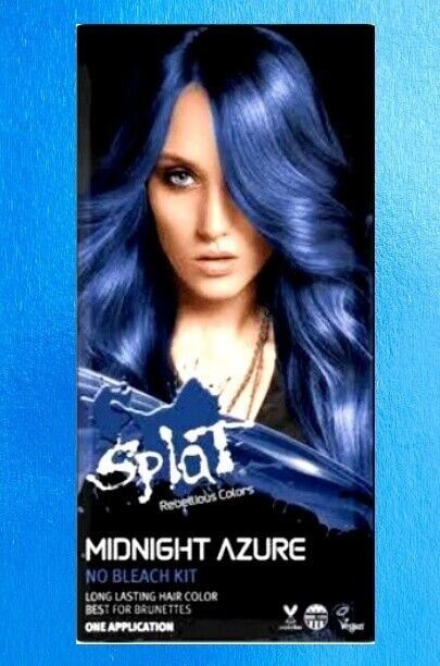 Splat Midnight Azure 30 Wash Semi-Permanent Hair Color No Bleach