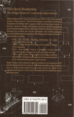 Non-Stock Production: The Shingo System..., A.P. Dillon