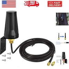 Omni-Directional 4G LTE Antenna - 5dBi Gain with 10ft Coaxial Cable Included