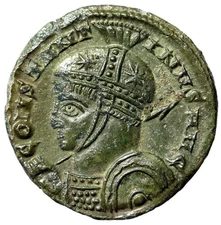 Constantine I The Great "Helmet & Spear / Victories" Choice Extremely Fine