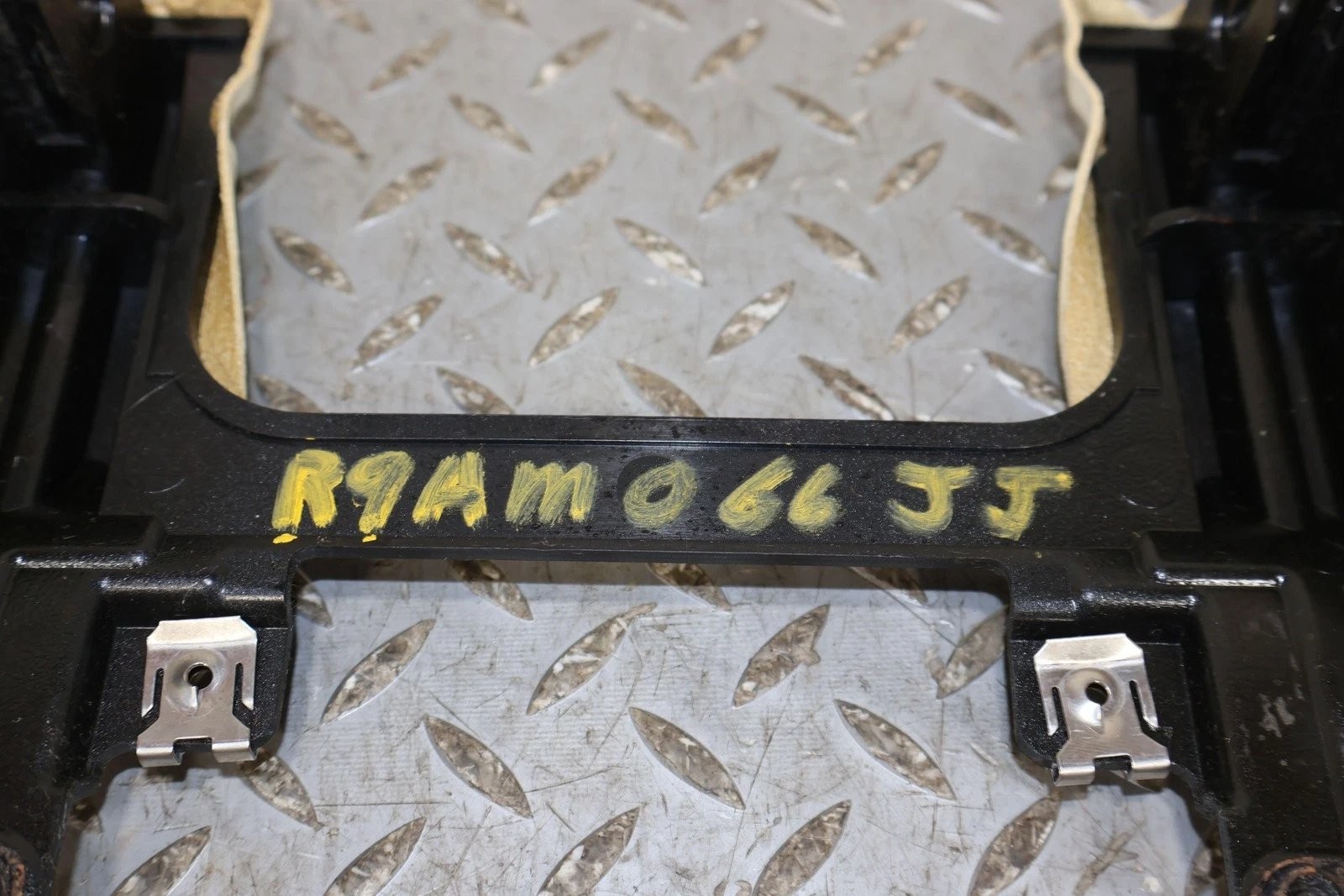 09 Aston Martin V8 Vantage Interior Floor Console Base (Cream Truffle Leather)