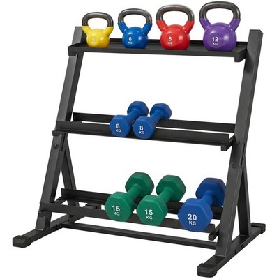 SPORTNOW Hantelablage 3-stufiger Hantelorganizer für Home Gym 200 kg Kapazität