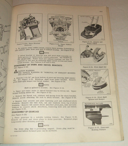 Johnson 1976 115 hp Service Manual Omc Outboard 115hp Repair Shop - Picture 5 of 6