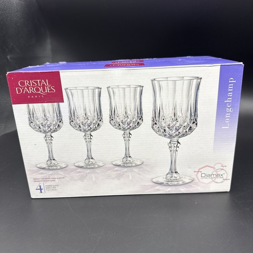 Set of 8 Cristal D'Arques Longchamp Water Goblets 10.25 oz NIB (2x 4-Packs) - Picture 5 of 9