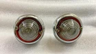 Fits For JEEP WILLYS PARKING TURN SIGNAL INDICATOR CLEAR GLASS LIGHT PAIR CHROME
