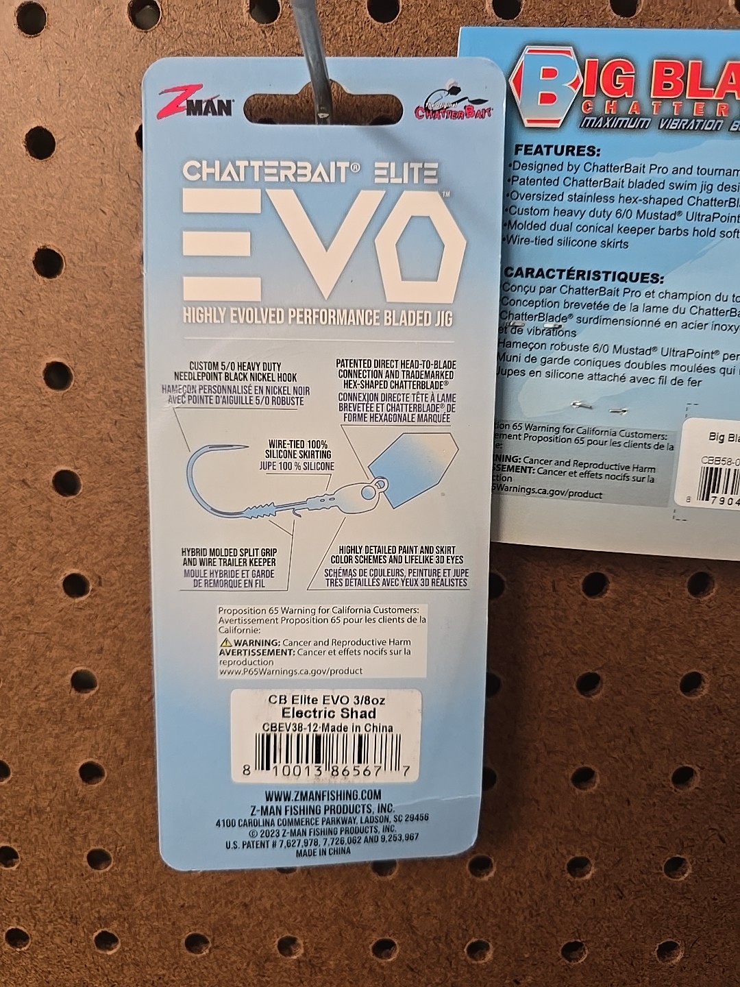 Z Man Evo And Big Blade Chatterbait Lot Of 2 Evo- Electric Shad Big Blade- White - Image 5