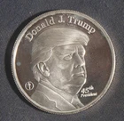 TRUMP 45th President White House 1 OZ .999 Silver Round Lot 150155