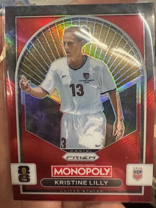 2026 Panini Prizm Monopoly World Cup Kristine Lilly Card #87 USWNT