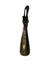 Vintage Solid Brass Leaf and Fruits Handle Shoe Horn