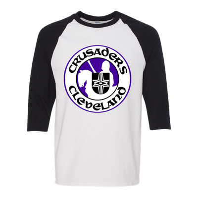 Cleveland Crusaders 3/4 Sleeve Raglan Shirt Classic  | WHA Hockey Team