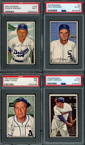 1952 Bowman Complete Set - HIGH GRADE (96 GRADED) - #38 PSA Registry - Picture 17 of 24