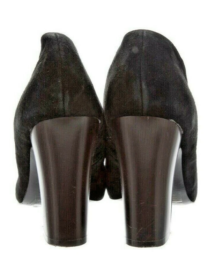 Zapatos de tacón alto Missoni for Target de gamuza con patrón de bloques de colores negros grises 8M  Foto 4 de 4