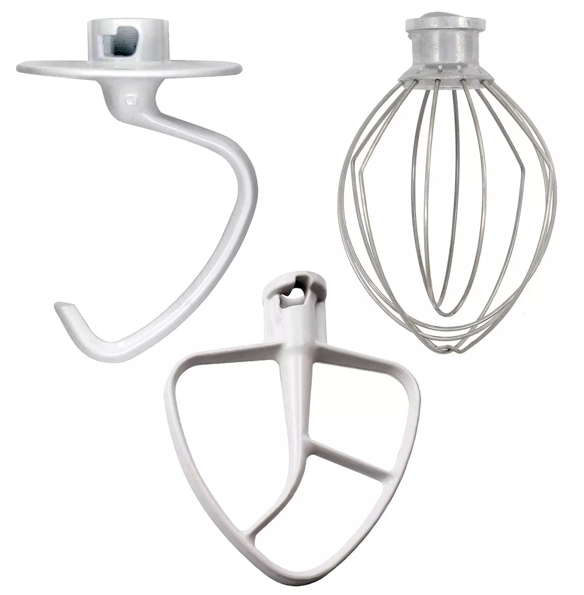 KitchenAid K45SSAC-0 Mixer Dough Hook Flat Beater Wire Whip Set