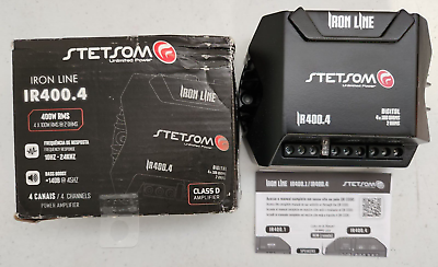 Iron Line Stetsom IR400.4 400 Watts RMS 2 Ohms 4 Channels Iron Line Stetsom IR400.4 400 Watts RMS 2 Ohms 4 Channels