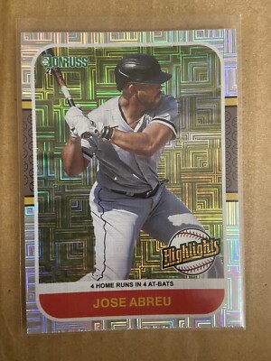 Jose Abreu 2021 Panini Donruss Baseball Highlights Insert Vector Parallel