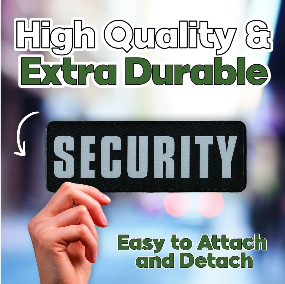 Security Patch – Ultra Reflective Hook and Loop Patch for Tactical Vest - Image 4 of 4
