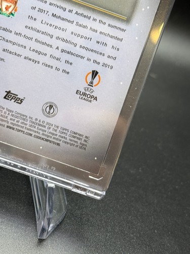 Mohamed Salah 2023-24 Topps Merlin UCC Mystic Nights Refractor #MN3 Liverpool FC - Picture 9 of 11