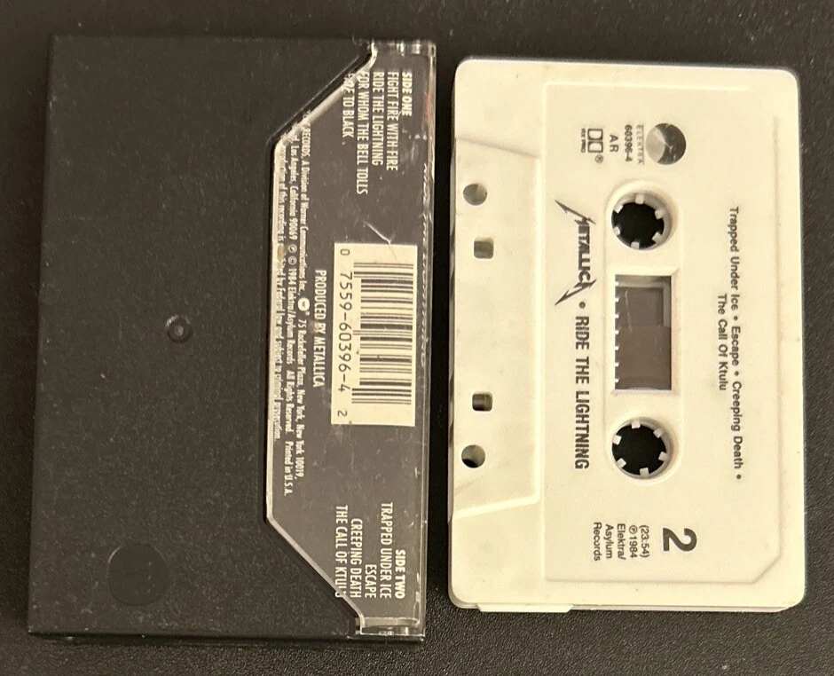 Metallica Ride The Lightning Cassette For Whom Bell Tolls Fade To Black Creeping - Image 2 of 4
