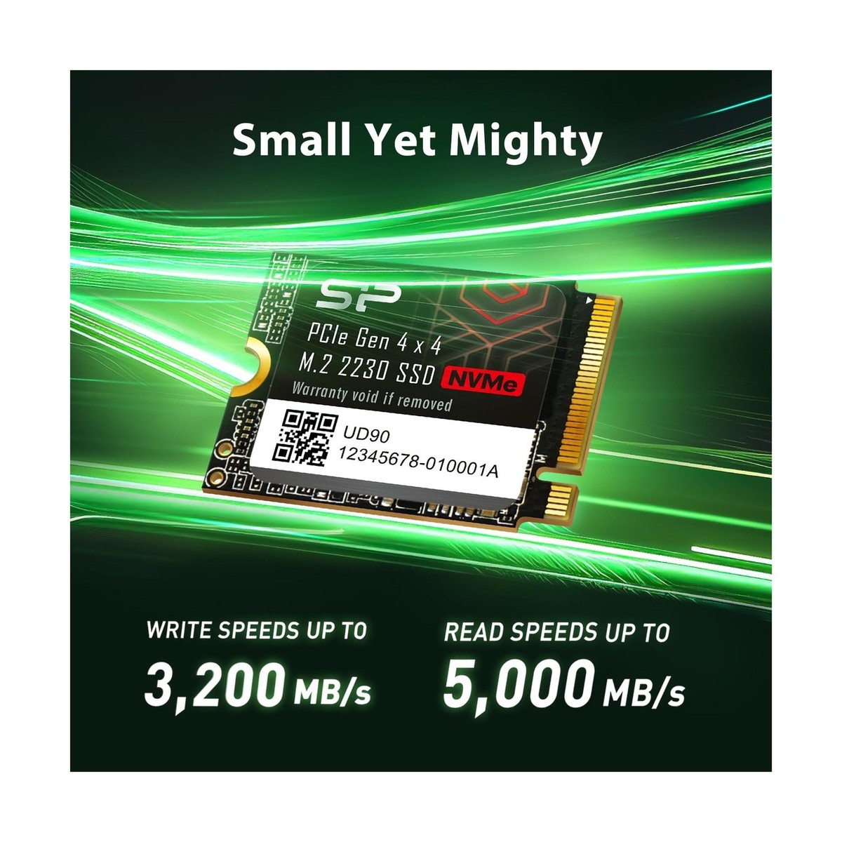Silicon Power 2TB UD90 2230 NVMe 4.0 Gen4 PCIe M.2 SSD R/W up to