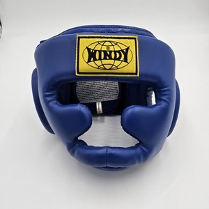 WINDY Full Face Sparring Head Gear Hook Loop Boxing MMA Muay Thai Size Regular