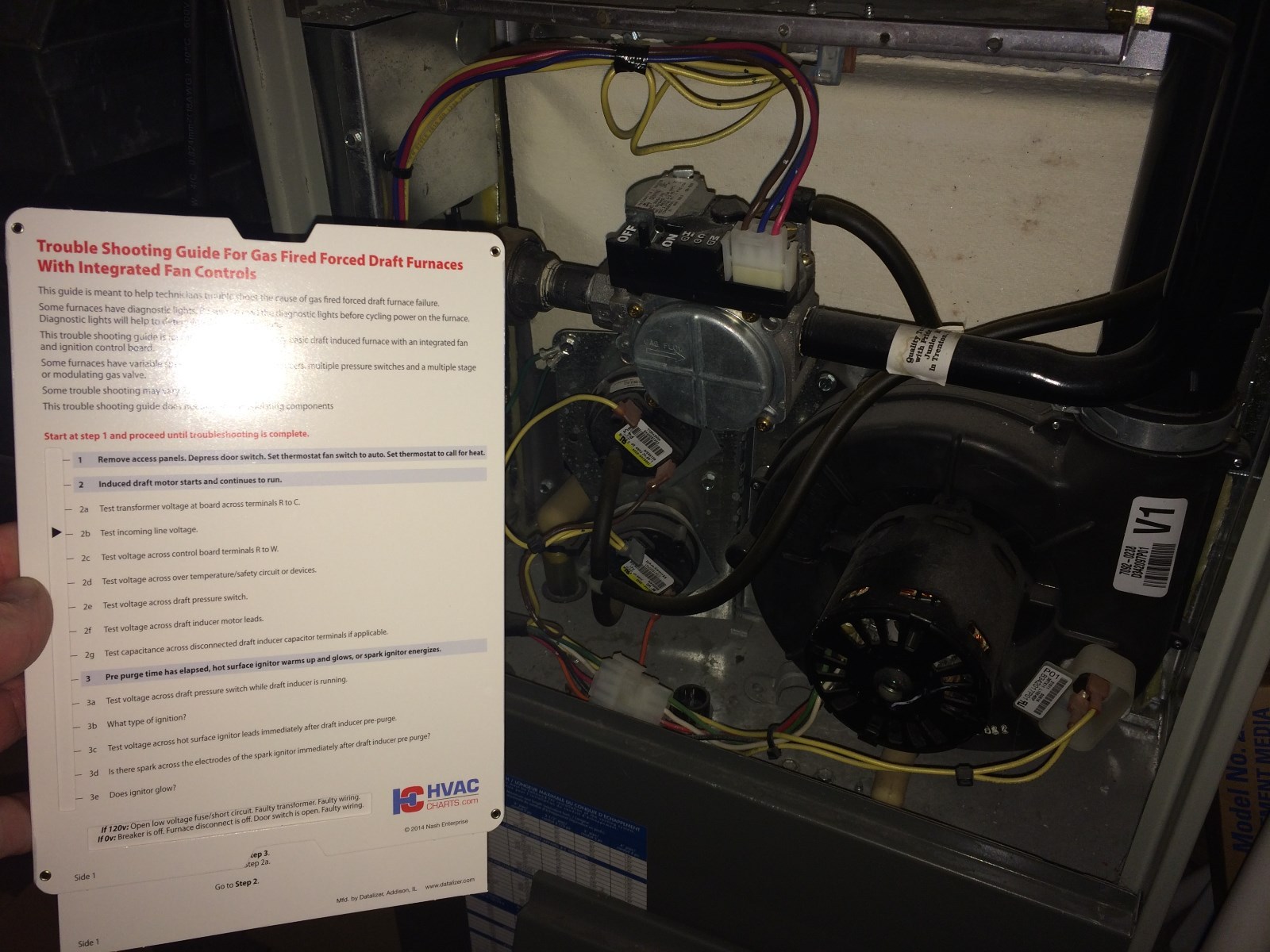 Gas Forced Air Furnace Troubleshooting Guide Slide Rule eBay