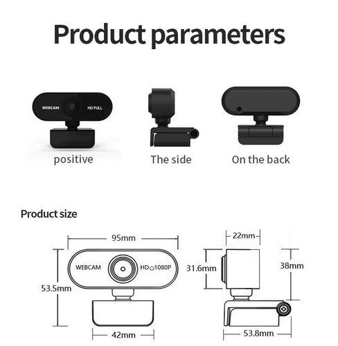 8 MP HD Webcam 4K Video Streaming Webcam HDR and Windows hello support - 第 2/3 張圖片