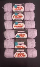 Vintage Coats & Clark's Red Heart Baby Yarn 575 Orchid Pink 2oz Knitting Acrylic