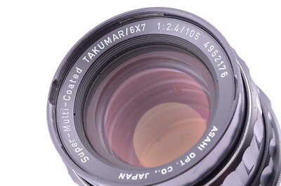 PENTAX 6x7 67 Super SMC TAKUMAR 105mm f/2.4 MF Prime Lens Medium
