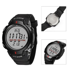 Men's Electronic Digital Watch Waterproof Sports Watch Large Screen Wristwatch