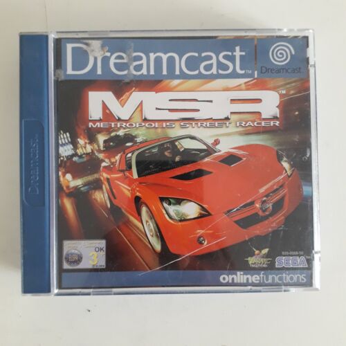 Manuel de jeu vidéo Metropolis Street Racer MSR Sega Dreamcast PAL - Photo 1/12