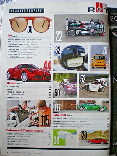 Road & Track Magazine December 2013 / January 2014- Corvette Z51, BMW M6 - Picture 2 of 3