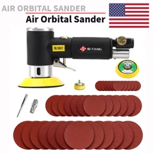 1/2/3 Inch Mini Orbital Air Sander Pneumatic Polishing Machine Set For Auto Body